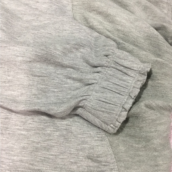 FREE PEOPLE FP MOVEMENTSurfside Crop Sweatshirt In Heather Grey - Picture 7 of 16